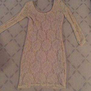 Hollister lace white dress